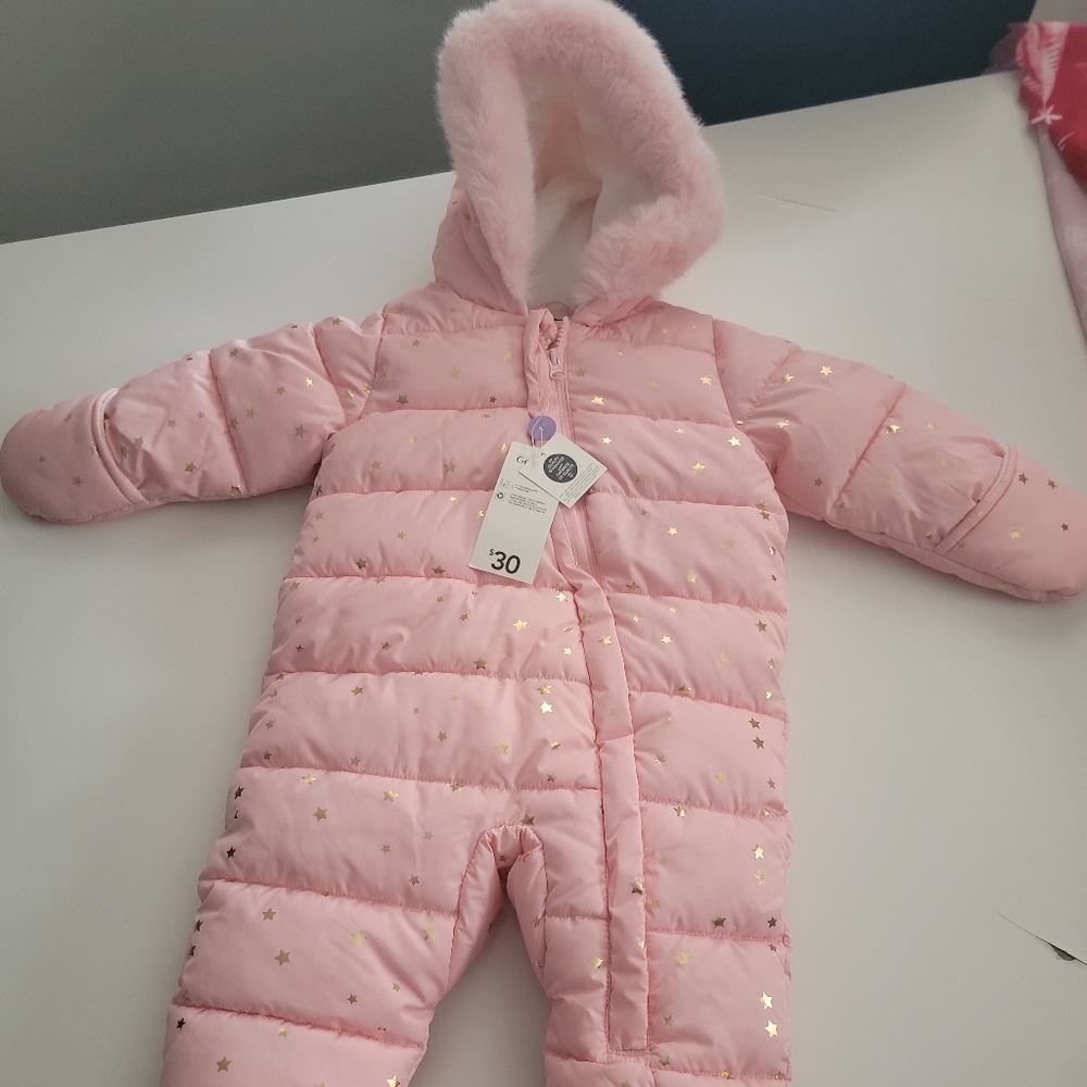 6-12 month baby girl snowsuit
